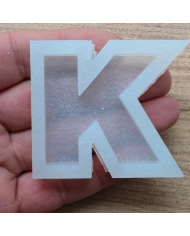 Tekli Harf Epoksi Reçine Kalıbı - K