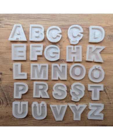 Tekli Harf Epoksi Reçine Kalıbı - S