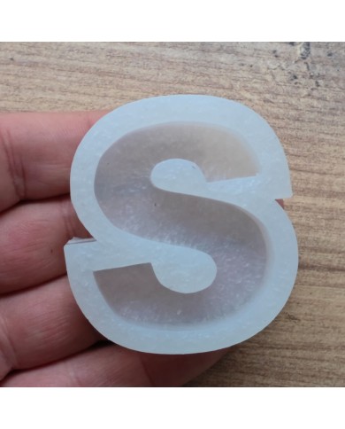 Tekli Harf Epoksi Reçine Kalıbı - S