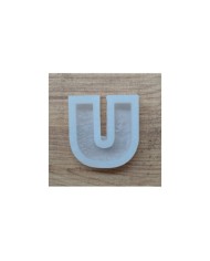 Tekli Harf Epoksi Reçine Kalıbı - Ü