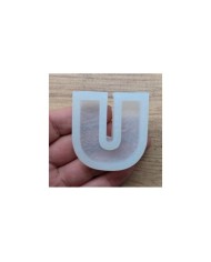 Tekli Harf Epoksi Reçine Kalıbı - Ü