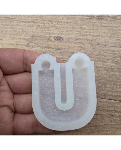 Tekli Harf Epoksi Reçine Kalıbı - Ü