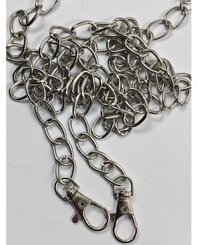 Örme Model Ucu Kancalı Çanta Zinciri - Model:R4 - Gümüş