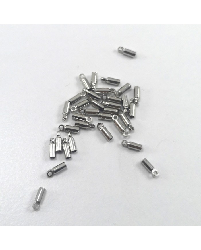 Huni Boncuk Kapak - Boncuk Şapkası - 6 mm - Gümüş - 10 Adet