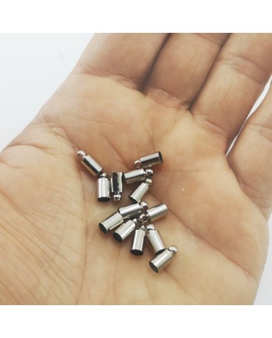 Huni Boncuk Kapak - Boncuk Şapkası - 9 mm - Gümüş - 25 Adet