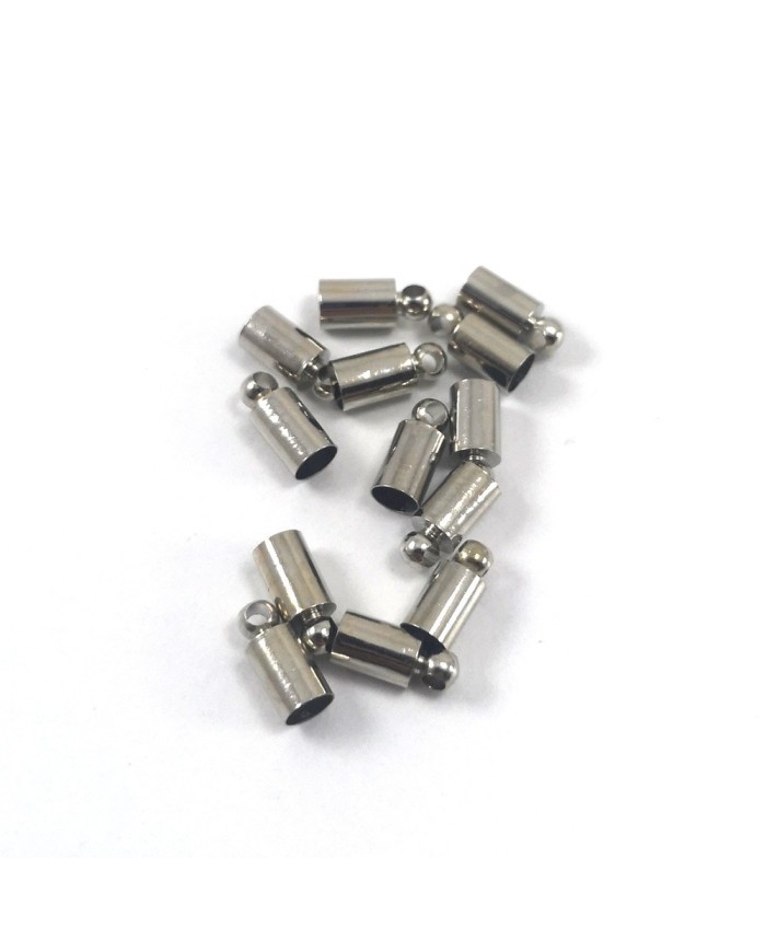 Huni Boncuk Kapak - Boncuk Şapkası - 9 mm - Gümüş - 50 Adet