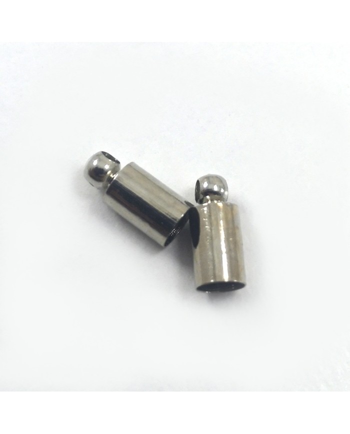 Huni Boncuk Kapak - Boncuk Şapkası - 9 mm - Gümüş - 50 Adet