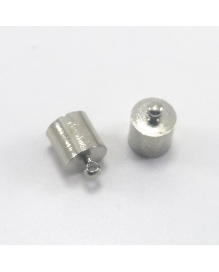 Huni Boncuk Kapak - Boncuk Şapkası - 11 mm - Gümüş - 50 Adet