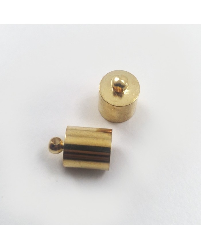 Huni Boncuk Kapak - Boncuk Şapkası - 11 mm - Gold - 25 Adet