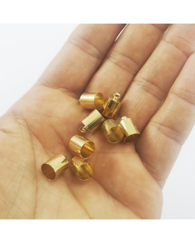 Huni Boncuk Kapak - Boncuk Şapkası - 11 mm - Gold - 50 Adet