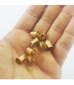 Huni Boncuk Kapak - Boncuk Şapkası - 11 mm - Gold - 50 Adet