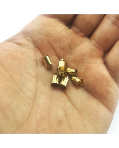 Huni Boncuk Kapak - Boncuk Şapkası - 9 mm - Gold - 25 Adet