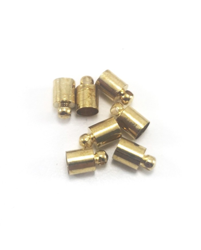 Huni Boncuk Kapak - Boncuk Şapkası - 9 mm - Gold - 50 Adet