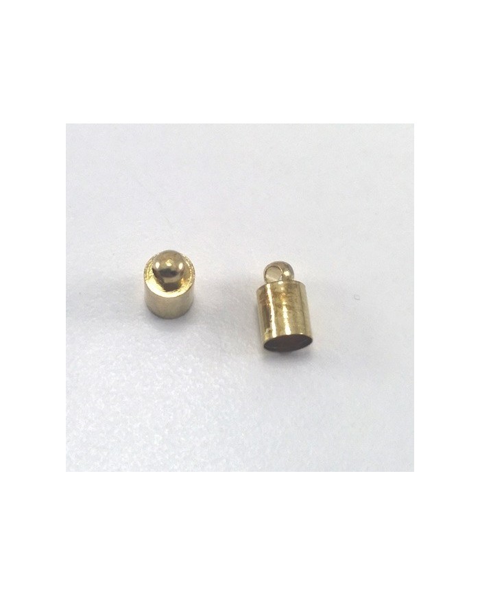 Huni Boncuk Kapak - Boncuk Şapkası - 9 mm - Gold - 50 Adet