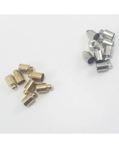 Huni Boncuk Kapak - Boncuk Şapkası - 9 mm - Gümüş - 10 Adet