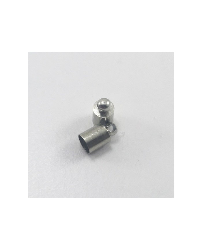 Huni Boncuk Kapak - Boncuk Şapkası - 9 mm - Gümüş - 10 Adet