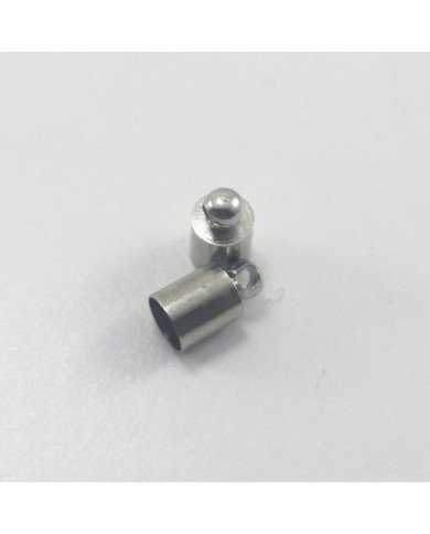 Huni Boncuk Kapak - Boncuk Şapkası - 9 mm - Gümüş - 50 Adet