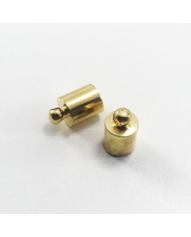 10 mm Huni Boncuk Kapak - Boncuk Şapkası - Gold - 25 Adet