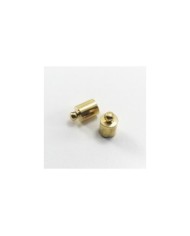 10 mm Huni Boncuk Kapak - Boncuk Şapkası - Gold - 25 Adet