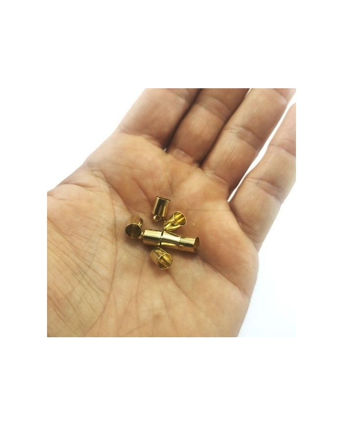 10 mm Huni Boncuk Kapak - Boncuk Şapkası - Gold - 50 Adet