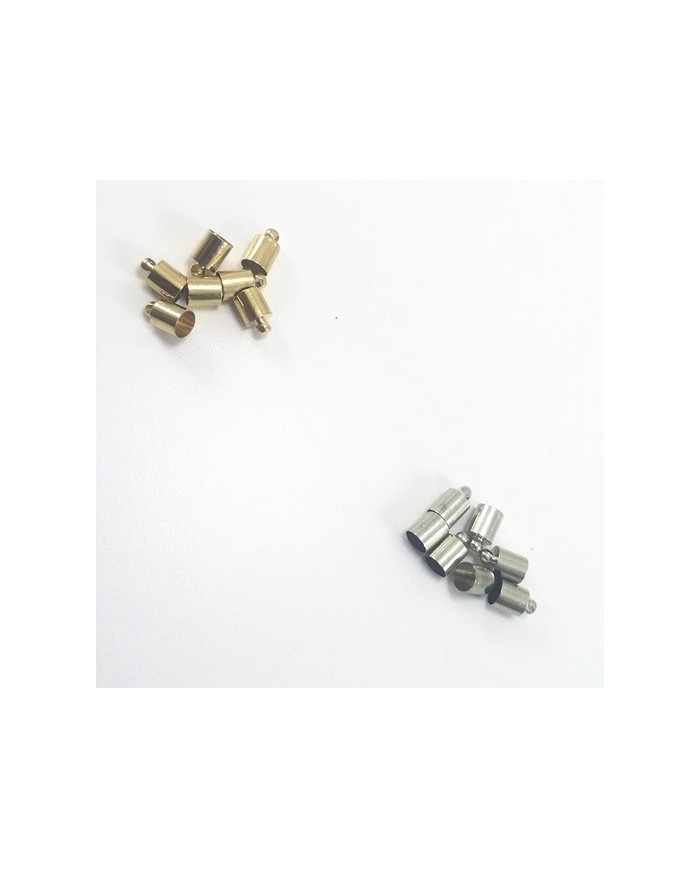 10 mm Huni Boncuk Kapak - Boncuk Şapkası - Gümüş - 50 Adet