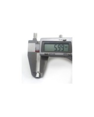 10 mm Huni Boncuk Kapak - Boncuk Şapkası - Gümüş - 50 Adet