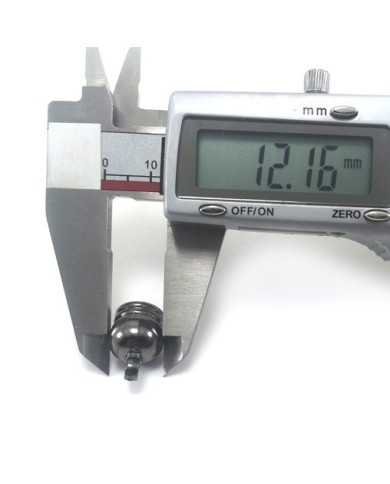 17 mm Huni Boncuk Kapak - Boncuk Şapkası - Füme - 25 Adet