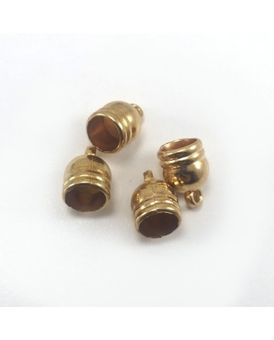 14 mm Huni Boncuk Kapak - Boncuk Şapkası - Rose - 25 Adet