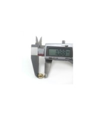 10mm Huni Boncuk Kapak - Boncuk Şapkası - Gümüş - 25 Adet
