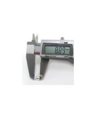 9mm Huni Boncuk Kapak - Boncuk Şapkası - Gümüş - 50 Adet