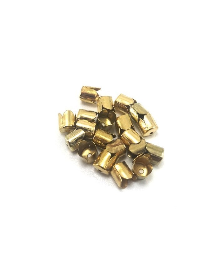 7 mm Huni Boncuk Kapak - Boncuk Şapkası - Gold - 25 Adet
