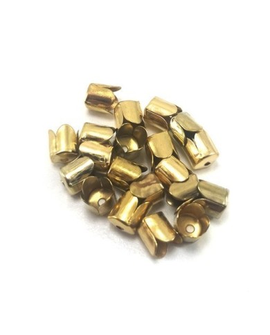 7 mm Huni Boncuk Kapak - Boncuk Şapkası - Gold - 50 Adet