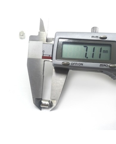 7 mm Huni Boncuk Kapak - Boncuk Şapkası - Gümüş - 25 Adet
