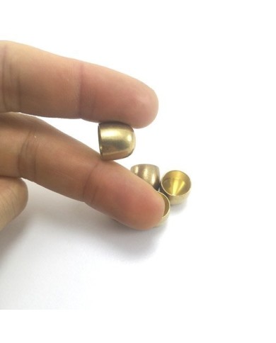 12mm Huni Boncuk Kapak - Boncuk Şapkası - Gold - 25 Adet