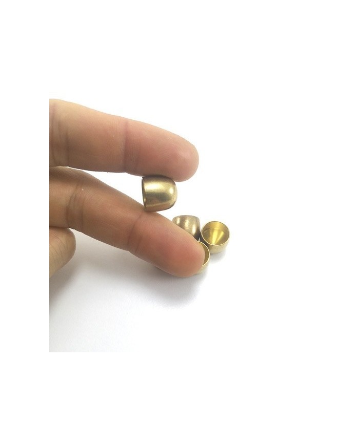 12mm Huni Boncuk Kapak - Boncuk Şapkası - Gold - 50 Adet