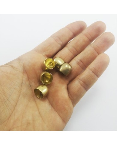12mm Huni Boncuk Kapak - Boncuk Şapkası - Gold - 50 Adet