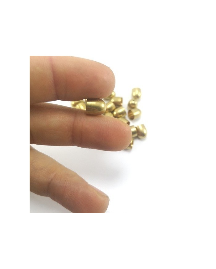 9mm Huni Boncuk Kapak - Boncuk Şapkası - Gold - 25 Adet
