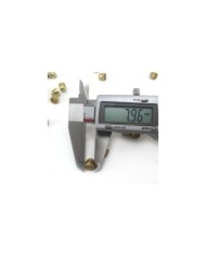 9mm Huni Boncuk Kapak - Boncuk Şapkası - Gold - 25 Adet