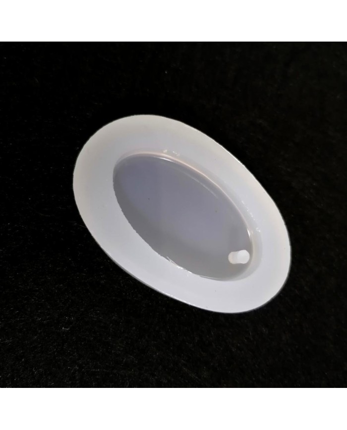 5 Adet Reçine Epoksi Kalıp-delikli Oval 2 - E16