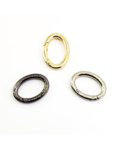 Metal Çanta Kanca Halka Oval Gold 1 Çift