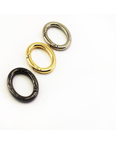 Metal Çanta Kanca Halka Oval Gold 1 Çift