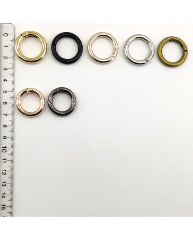 Metal Çanta Halka - Siyah - 1 Adet