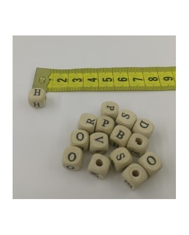 Ahşap Harf Boncuk 10mm 50 gr