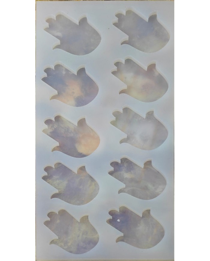 5 Adet 10'lu Fatma Eli Epoksi Reçine Silikon Kalıp