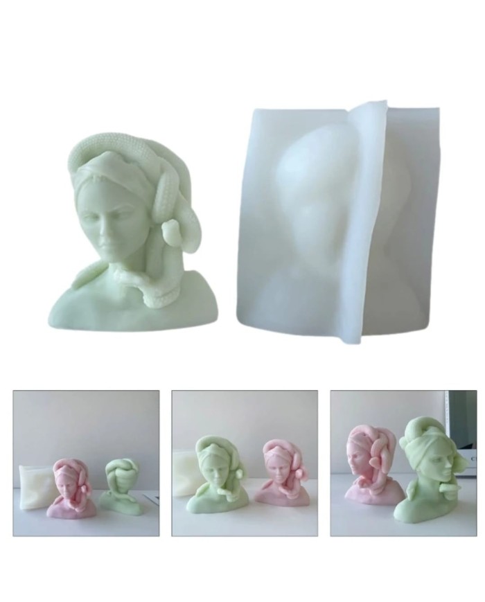 Medusa Mum Silikon Kalıbı - Kod: