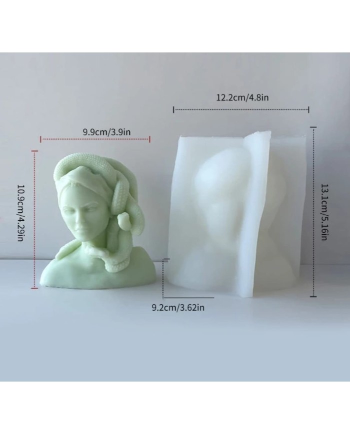 Medusa Mum Silikon Kalıbı - Kod: