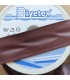 4 cm Biyetex Deri Biye - Bordo - 5 Metre