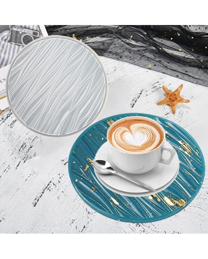 Büyük Daire Tepsi Reçine Epoksi Kalıp