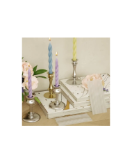 3D Spiral Geometri Mum Kalıbı - Hobi Silikon Kalıbı -Kod:1115