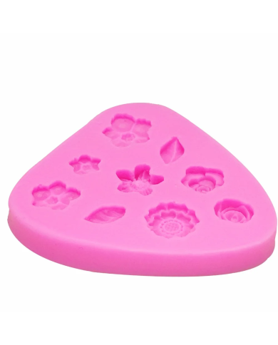 Çiçek Silikon Kalıp - Hobi Silikon Kalıbı -Kod:1128